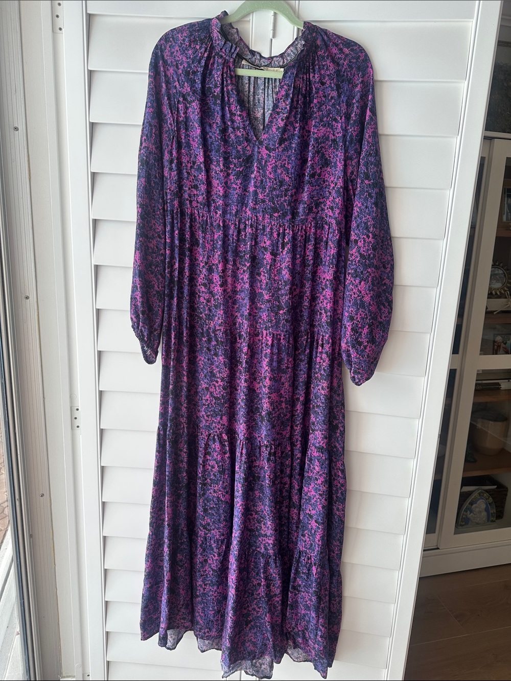 Marie Oliver 100% silk maxi dress